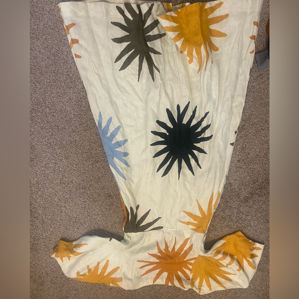 NWOT Anthropologie Cala de La Cruz Nane Linen Midi Resort Dress Sleeve M $700 - Picture 9 of 10